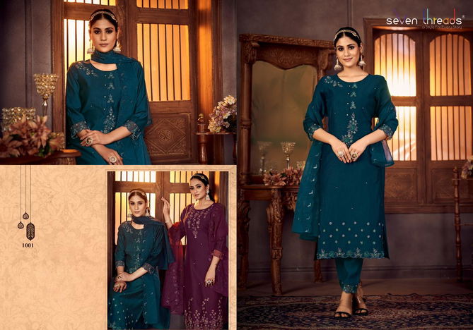 Gulmohor Seven Threads Function Wear Wholesale Designer Silk Salwar Suit Catalog